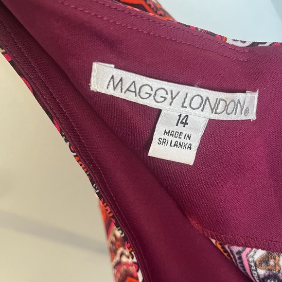 MAGGY‎ LONDON DRESSES FLORAL SIZE 14 - Picture 5 of 7